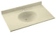 Swan Ellipse Solid Surface Bathroom Vanity Top, Bone
