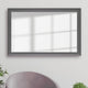 Morgan Framed Wall Mirror, Dark Grey, 36"x54"