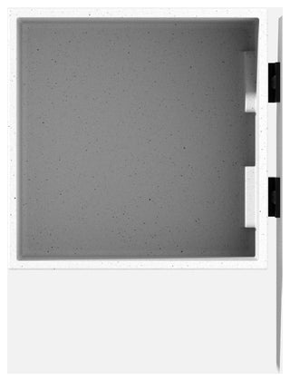 Veadek Geo Series Hanging 5" Planter, White, 5", 2 Pack