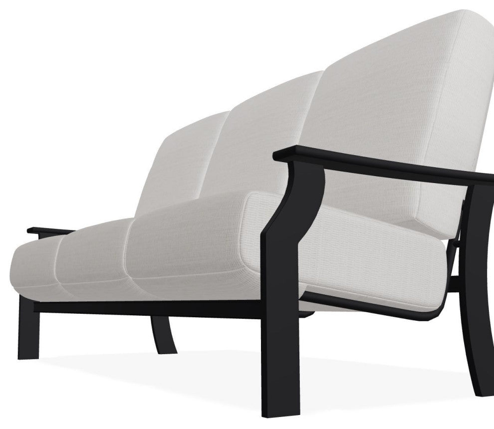 St. Catherine Deep Seat 3-Seat Outdoor Sofa, Tabloid Cloud/Black