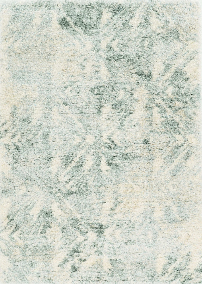 HomeRoots 8' x 13' Modern Ivory and Grey Abstract Area Rug