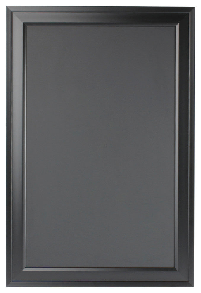 Bosc Wall Mounted Framed Magnetic Chalkboard, Black, 27.5x18.5