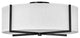 Hinkley Axis Large Semi-Flush Mount, Black