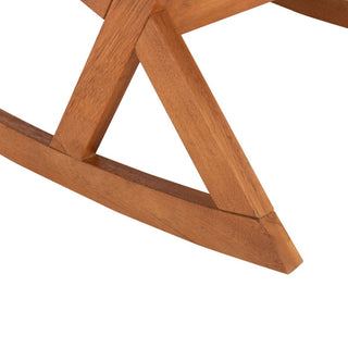 Safavieh Outdoor Vernon Rocking Chair Natural / Royal Blue