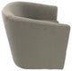 Ingran Barrel Swivel Upholstered Accent Chair, Gray