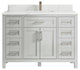 Cambridge 48 Single Sink Bath Vanity in Coventry Gray 1.5" Calacatta Laza