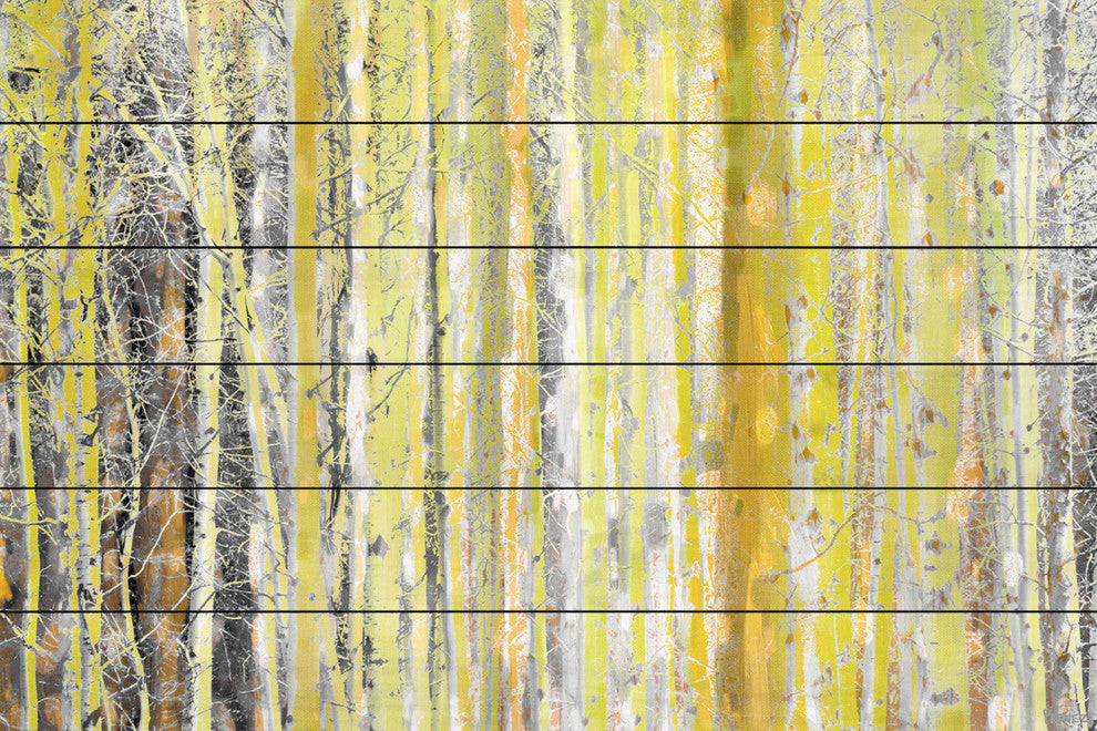 "Aspen Forest 2" UV Ink Print on White Wood60"x40", 60"x40"