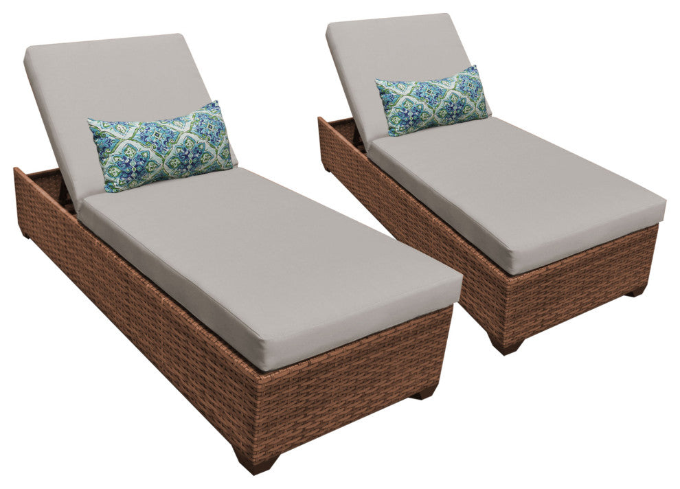 Laguna Chaise Set of 2 Outdoor Wicker Patio Furniture