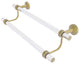 Pacific Beach 36" Double Towel Bar, Satin Brass