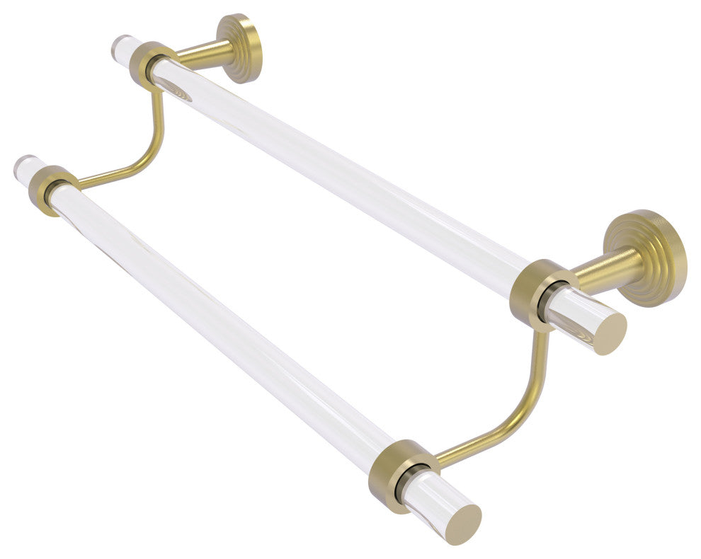 Pacific Beach 36" Double Towel Bar, Satin Brass