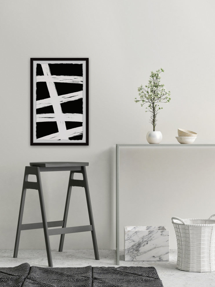 "Wooden Ties" Framed Painting Print, 16x24