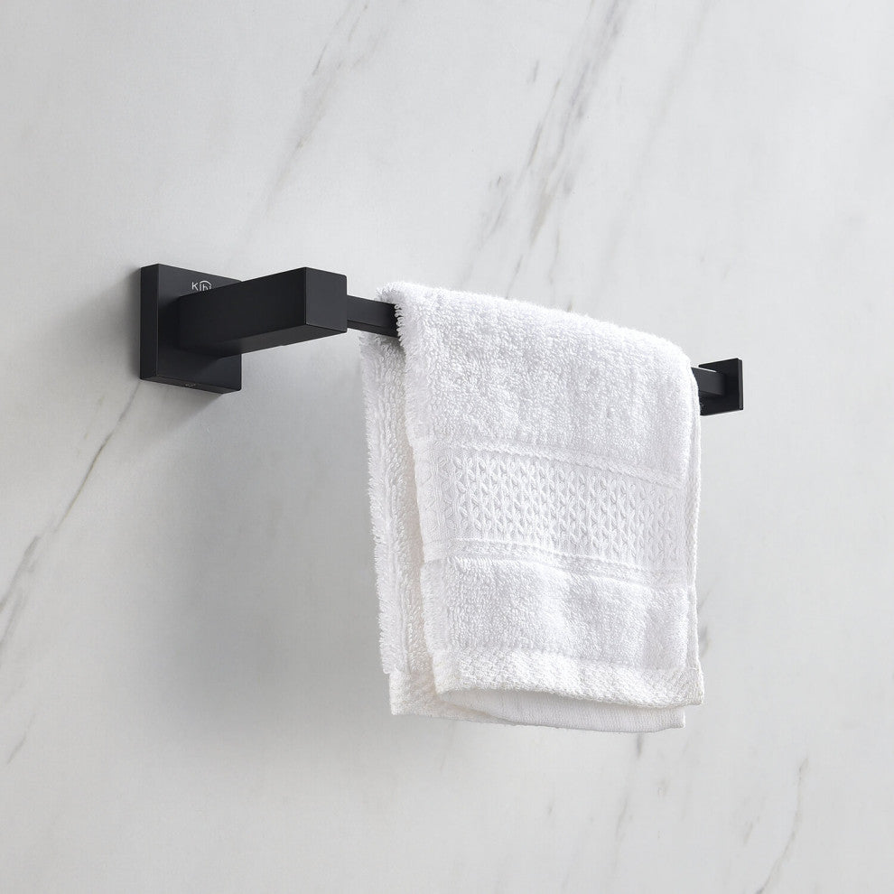 Cube 10" Bathroom Towel Bar KBA1503, Matte Black