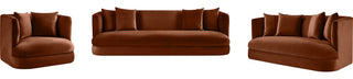Alder Upholstered Chair, Cognac, Velvet, Sofa