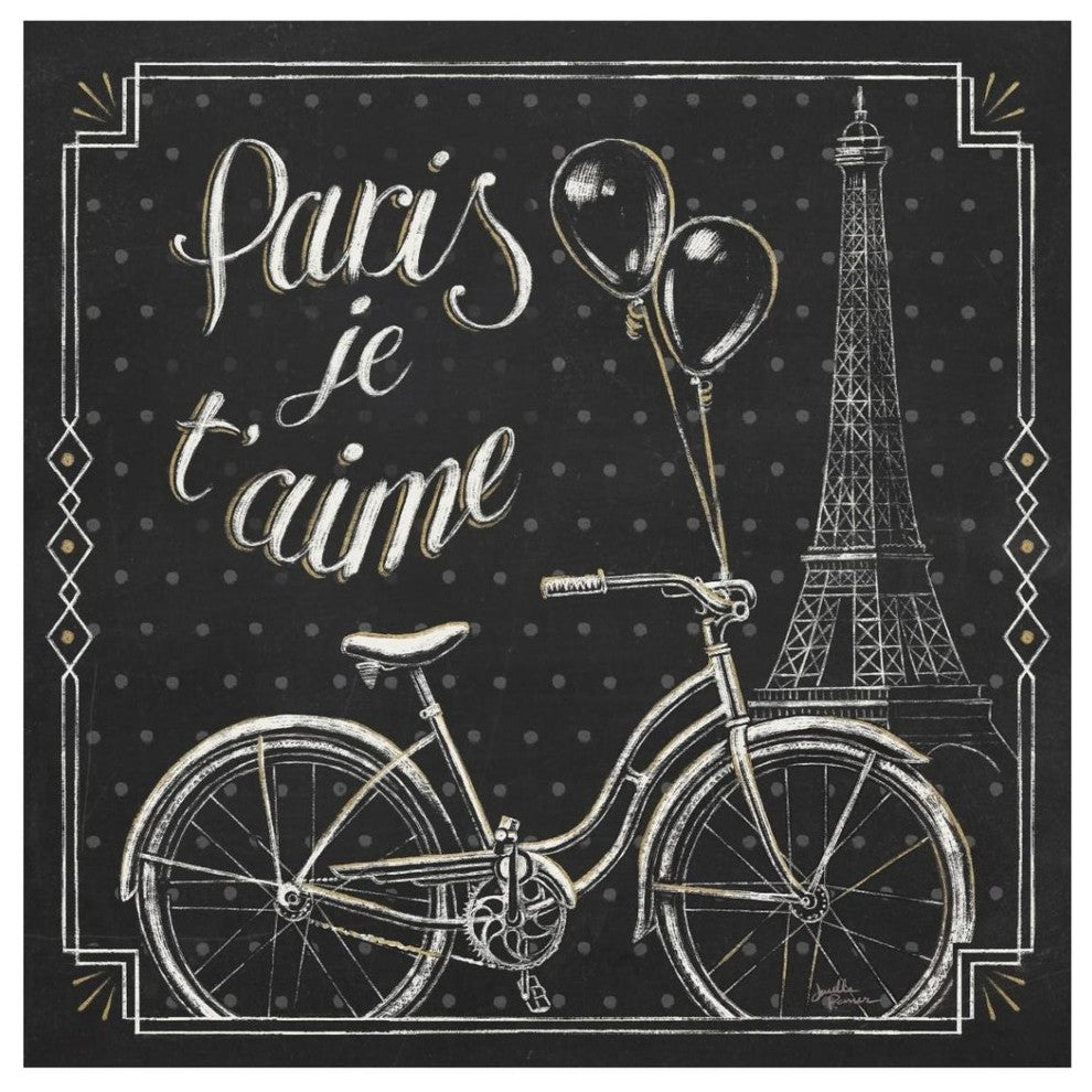 "Vive Paris VII" Digital Paper Print by Janelle Penner, 42"x42"