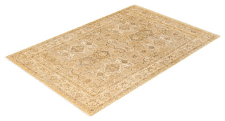 Ruby, One-of-a-Kind Hand-Knotted Area Rug, Green, 6'1"x9'0"