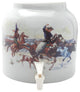 Goldwell Designs Gallant Cowboys Design Water Dispenser Crock