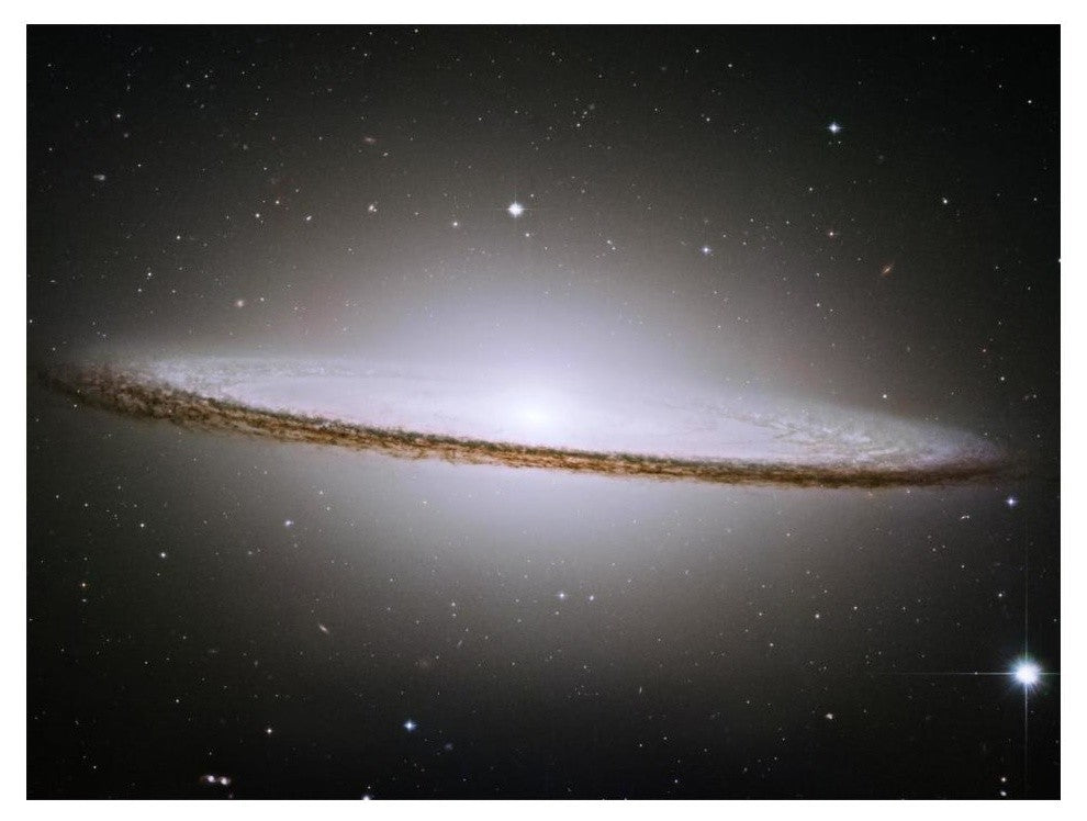 "M104 - The Sombrero Galaxy -  Visible Light" Paper Print by NASA, 18"x14"