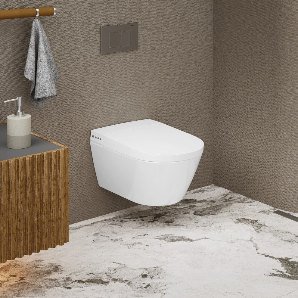 Hugo Smart Wall-Hung Toilet With Bidet Bundle