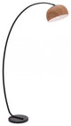 Brown Overhang Floor Lamp