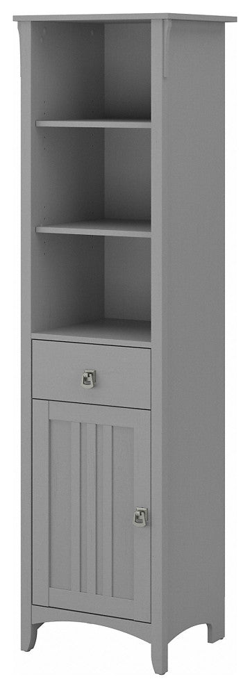 Bush Furniture Salinas Tall Narrow Bookcase Cabinet