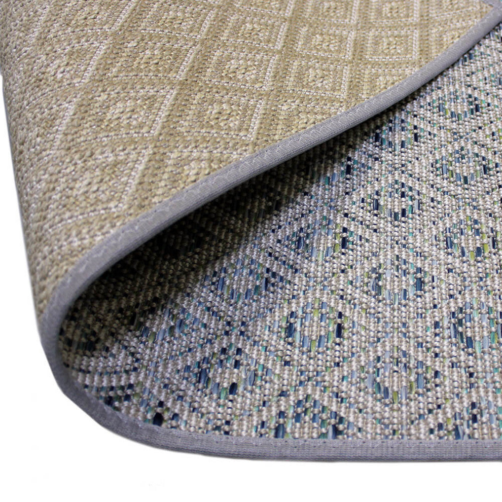 Nevis Area Rug, Indoor/Outdoor, Carpet, Runner, Mat, Tidal Lagoon Round 5'