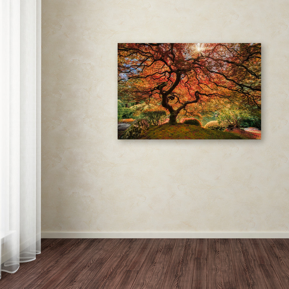 Moises Levy 'The Tree Horizontal' Canvas Art, 19 x 12