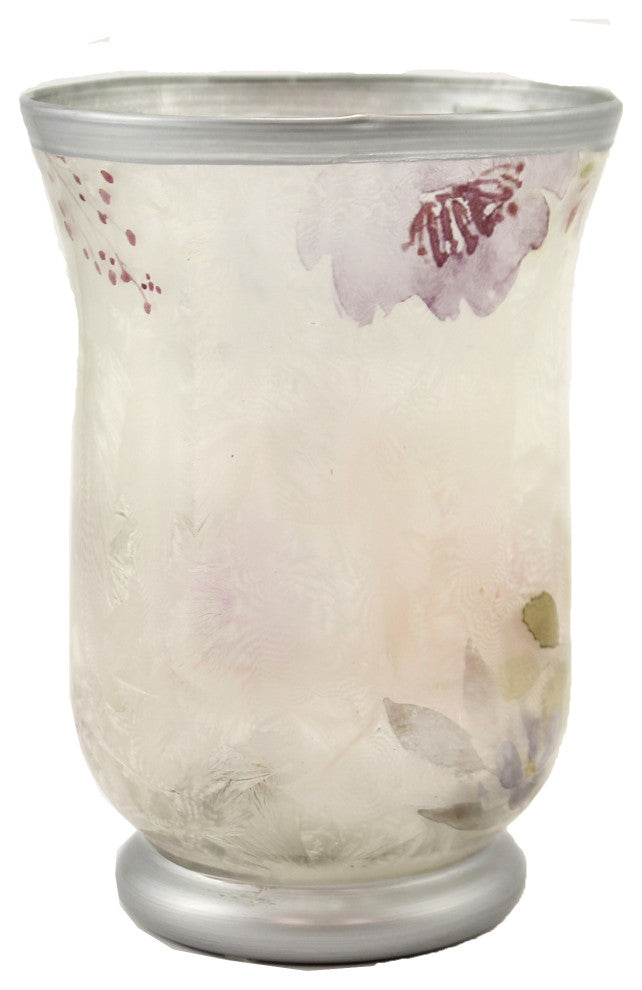 Home Decor Light Up Floral Jar Glass Led Battery Operated Er63654 Blessings