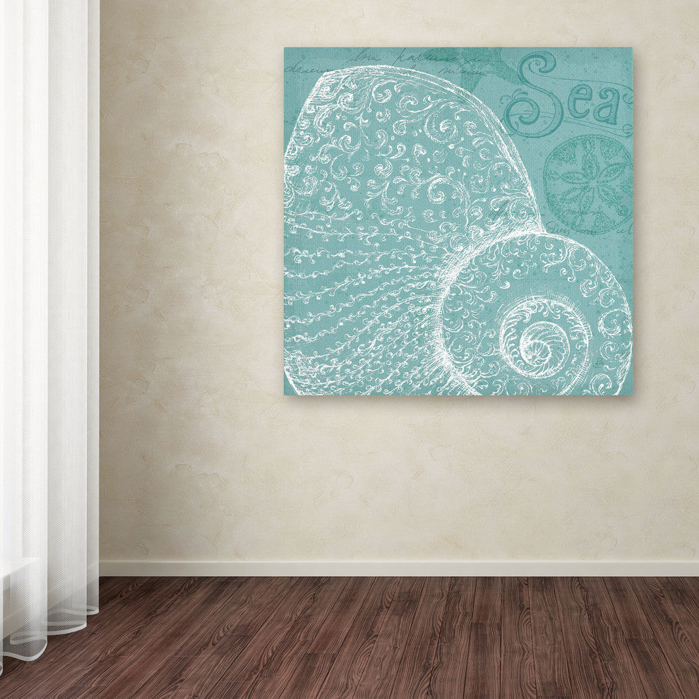'Aqua Treasure IV' Canvas Art by Daphne Brissonnet