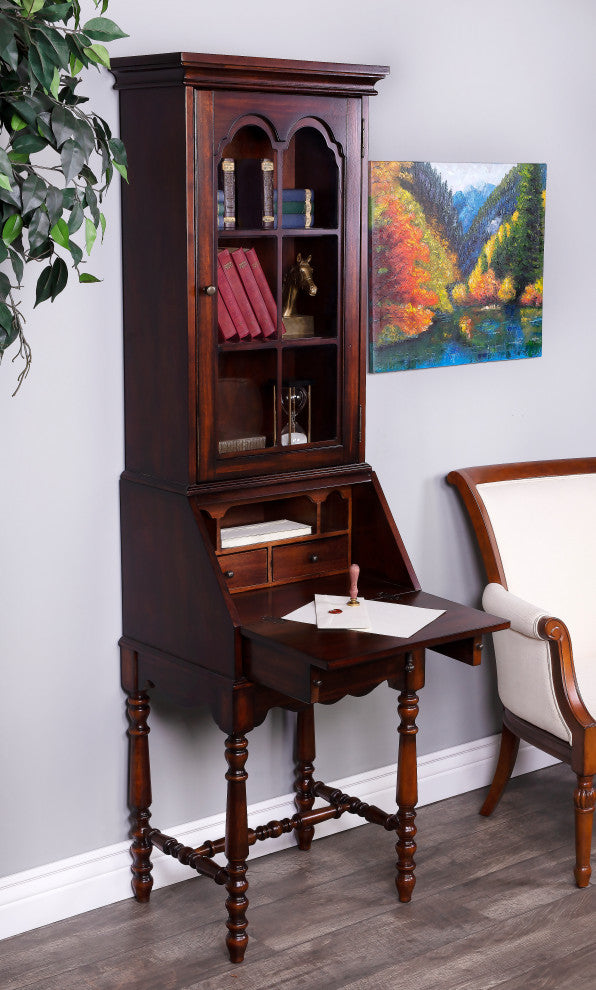 Newlark Secretary Desk, Brown