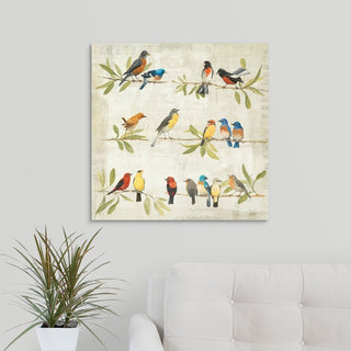 Adoration of the Magpie Music Wrapped Canvas Art Print, 24"x24"x1.5"