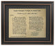 Framed President Washington's "To Bigotry No Sanction" Letter 1790