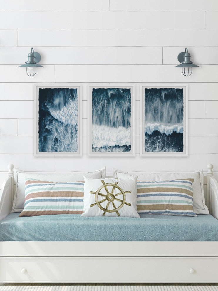 Wash Out Triptych, Set of 3, 24x36 Panels