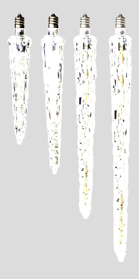 11" C9 Falling Icicle With Pure White LEDs