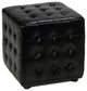 Izzo Cube Ottoman, Black