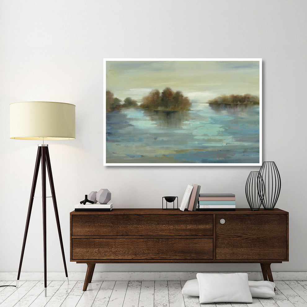 "Serenity on the River" Digital Paper Print by Silvia Vassileva, 62"x42"