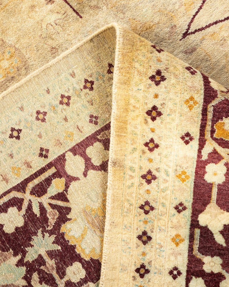 Mogul, One-of-a-Kind Hand-Knotted Area Rug, Ivory, 8' 2" x 10' 3"