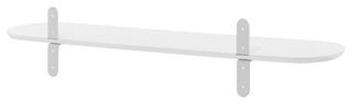 Catalina Floating Shelf, Matte White Lacquered