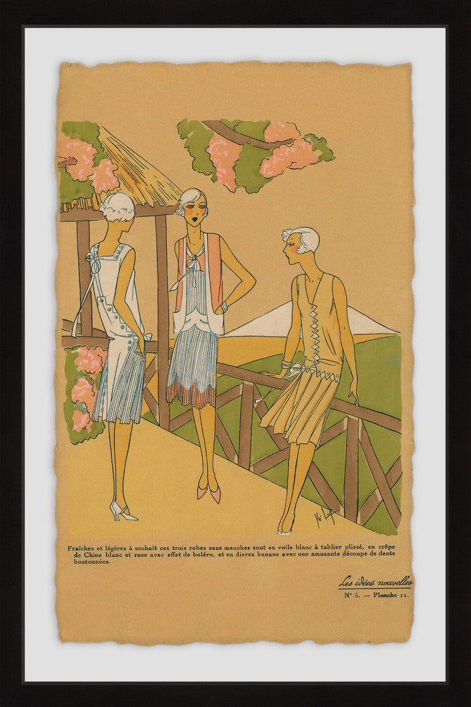 "On the Terrace" Framed Painting Print, 20"x30"