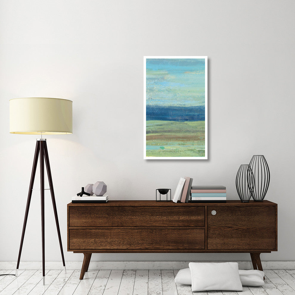 "Azure Wave Panel I" Digital Paper Print by Albena Hristova, 26"x42"