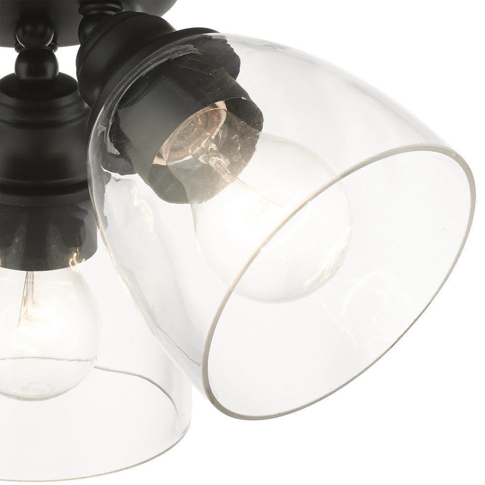 Black Transitional, Colonial, Updated Traditional, Flush Mount