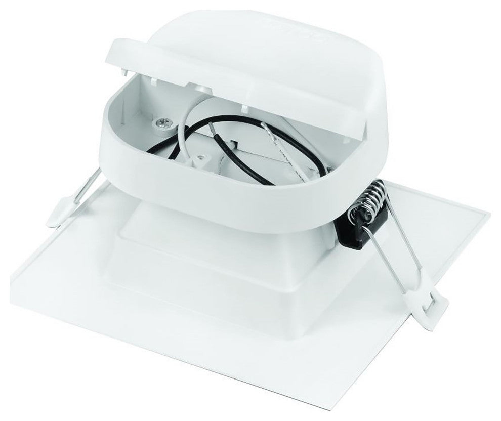 9 watt LED Direct Wire Downlight - 6 inch - 2700K - 120 volt - Dimmable - Square
