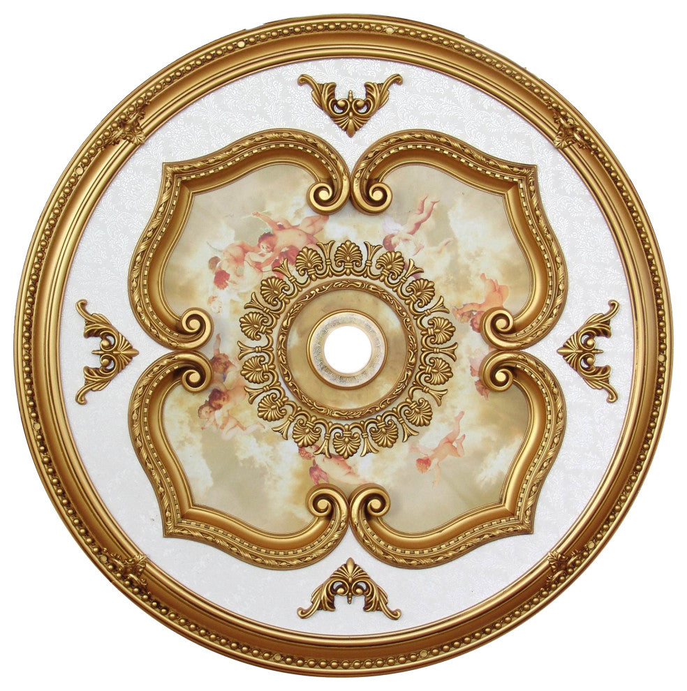 Artistry Lighting, Round 43" Antique Gold Ceiling Medallion (ART11-F-023)