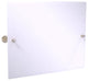 Carolina Crystal Landscape Tilt Mirror with Beveled Edge, Antique Pewter