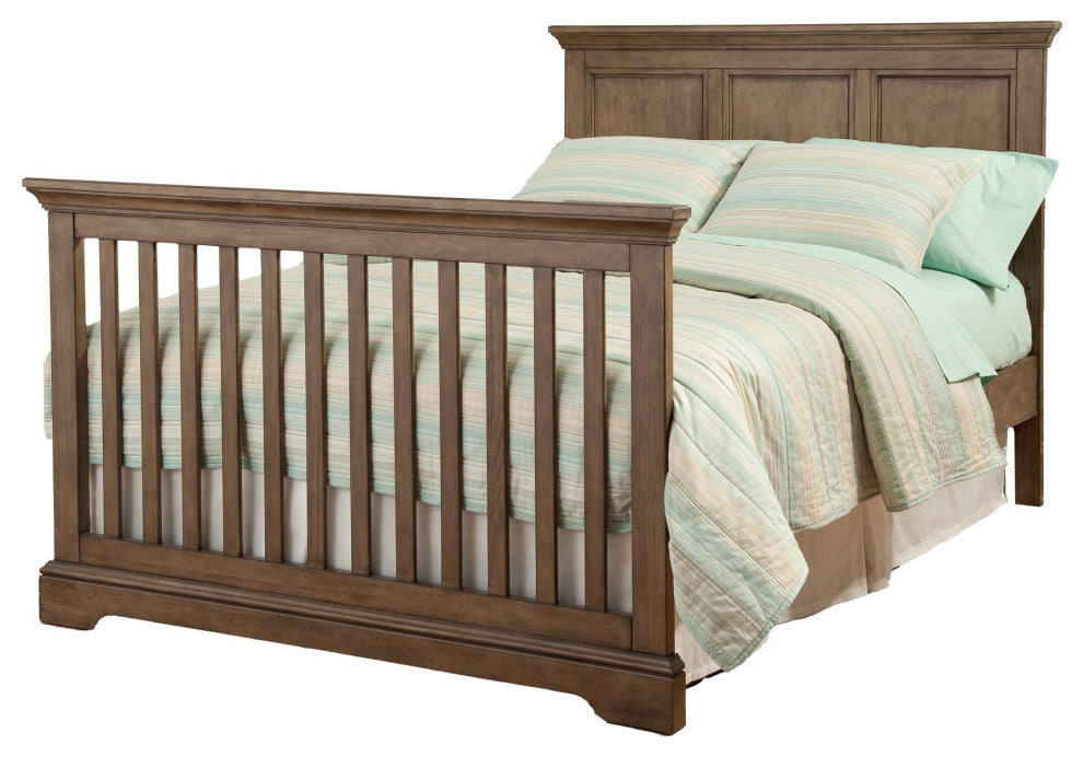 Hanley 56"W Wood Convertible Crib, Cashew