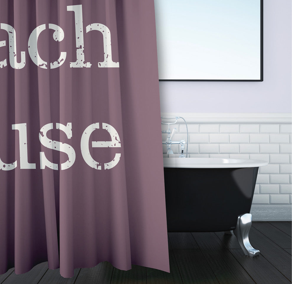 Beach House  Dusty Purple 70" w x 73" h Shower Curtain