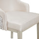 Carmela Dining Arm Chair, Set of 2, Shimmer Ivory