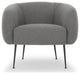 Sepli Accent Chair, Charcoal Boucle