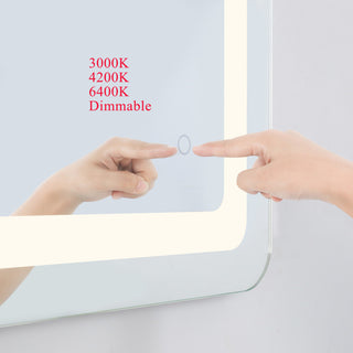 Elegant Decor Genesis 36In X 40In Soft Edge Led Mirror