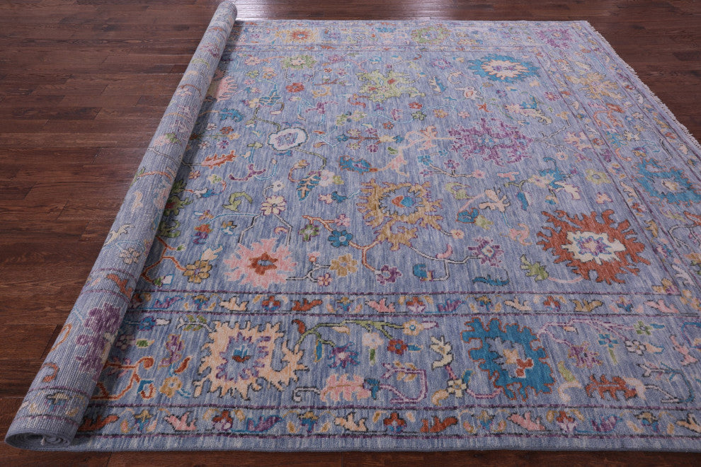 9' 11" X 13' 7" Turkish Oushak Handmade Wool Rug - Q15681