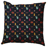 Halloween Critters Accent Pillow, Black, 18"x18"